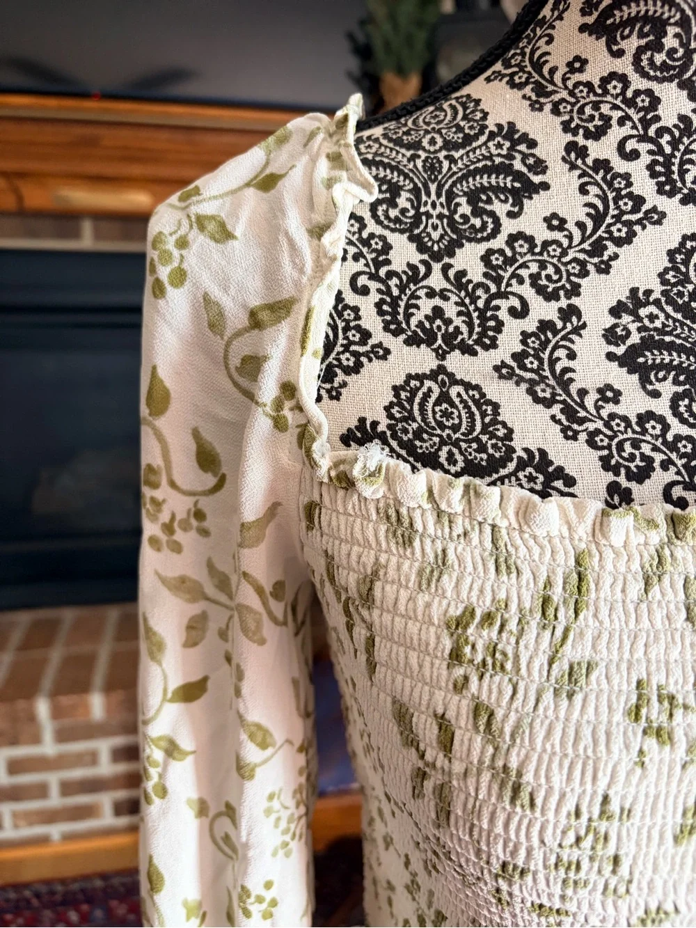Reformation Pinto Smocked Top